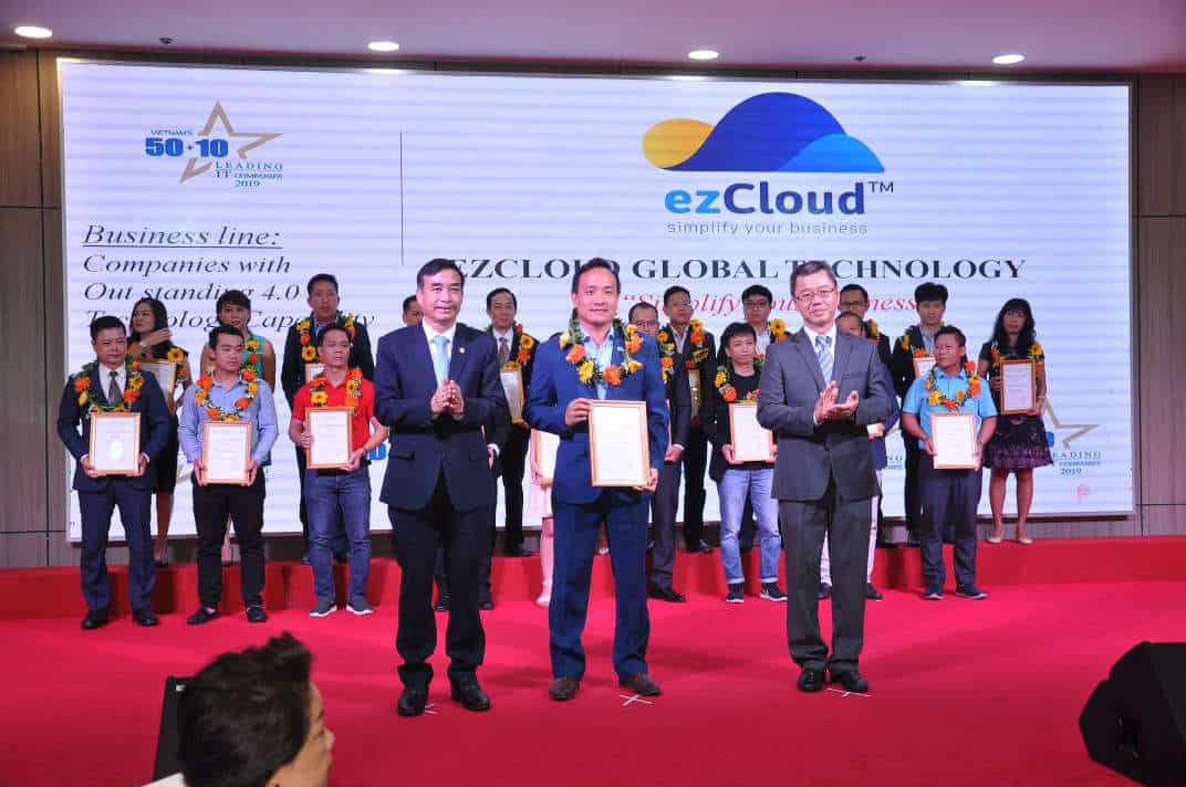 ezCloud nhận giải thưởng Doanh nghiệp có năng lực công nghệ 4.0 tiêu biểu 2019